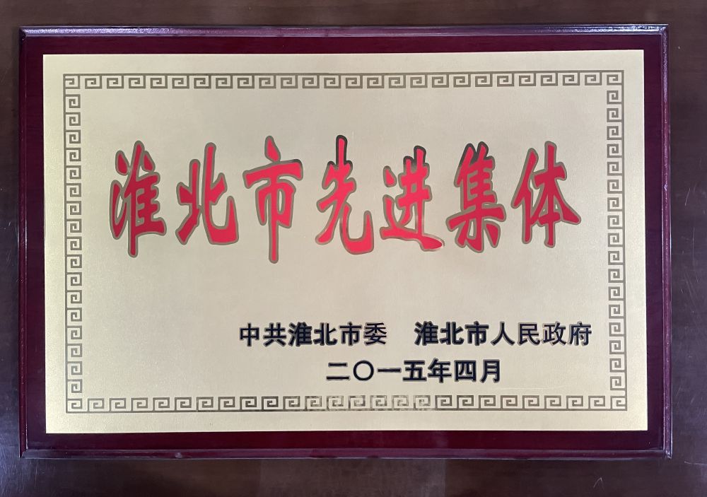 2015年4月淮北市先进集体