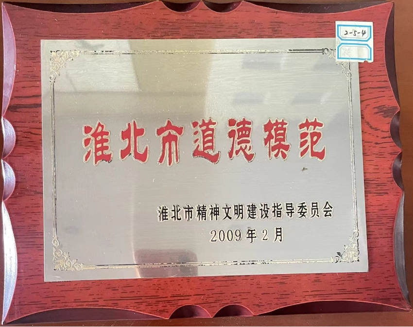 2009年2月淮北市道德模范