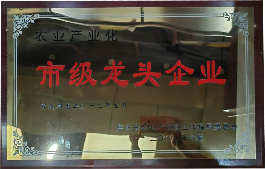 2011年6月农业产业化市级龙头企业